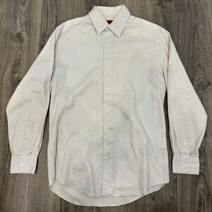 Men’s Alfani White Subtle Pinstripe Dress Shirt